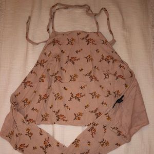 Tie Halter and Tie Back Crop Top